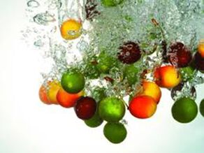 Casca de frutas com ácidos de frutas, que renova as células da pele