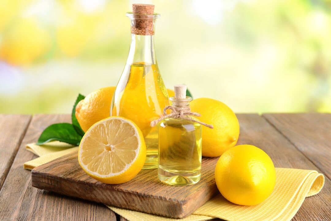 Éter de limão - o principal para clarear a pele do rosto