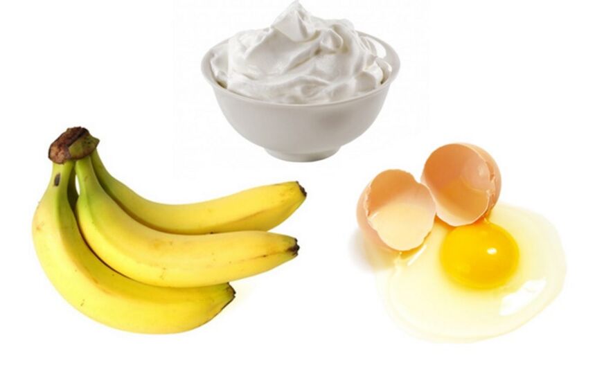 A máscara de ovo e banana é adequada para todos os tipos de pele