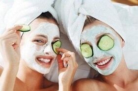 Máscara facial para rejuvenescimento da pele